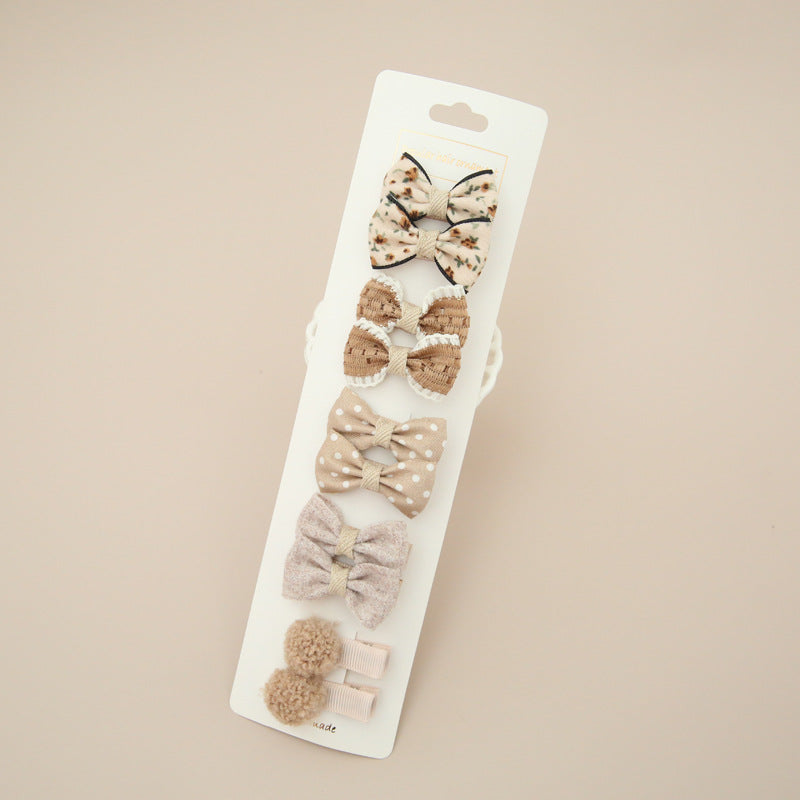 Wholesale Children's Hair Accessories - 10 Bow Clips Set