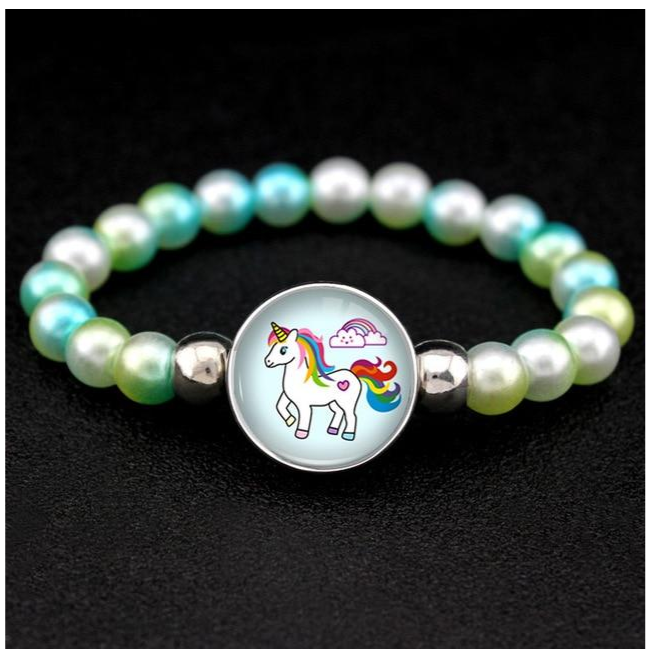 Colorful Unicorn Bead Bracelet