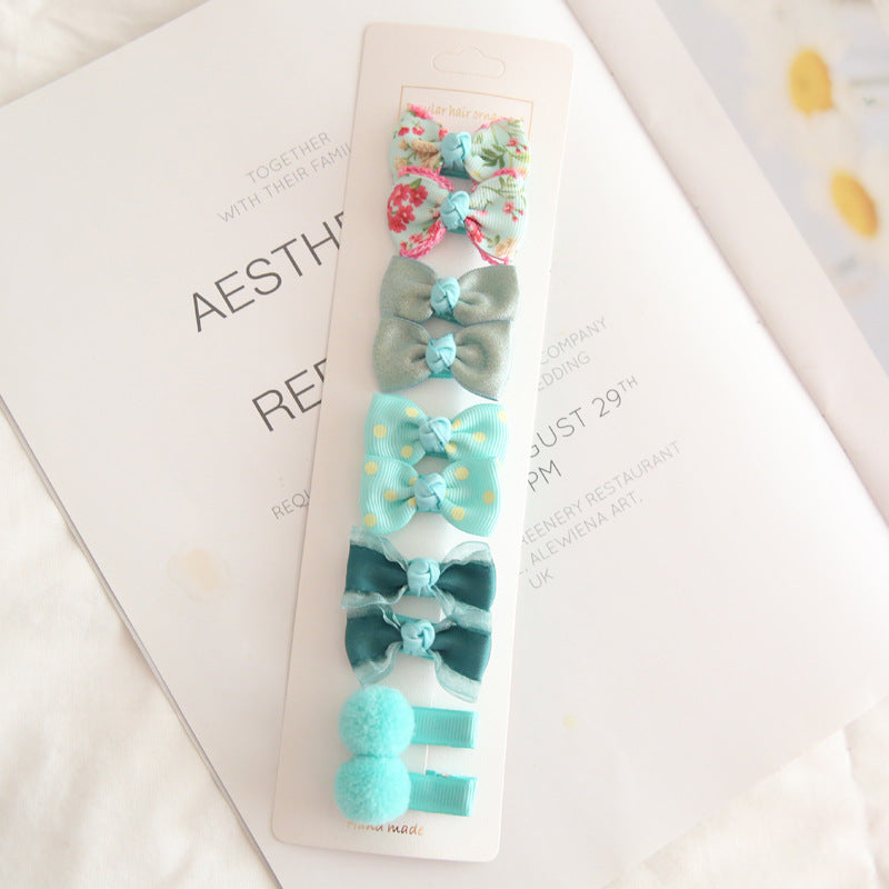Wholesale Children's Hair Accessories - 10 Bow Clips Set