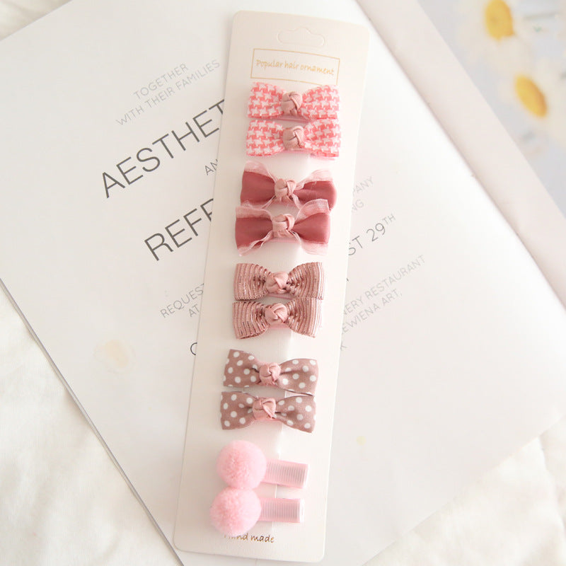 Wholesale Children's Hair Accessories - 10 Bow Clips Set