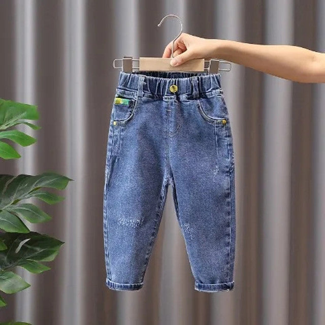 Boys' Casual Fashion Jeans for Spring and Autumn