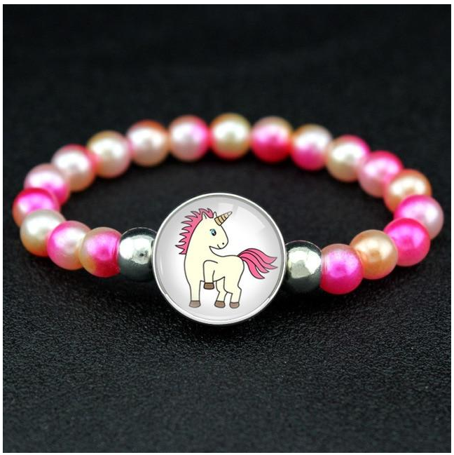 Colorful Unicorn Bead Bracelet