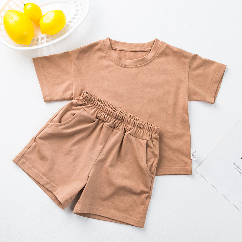 Summer Children's Sportswear Set - T-Shirt & Shorts