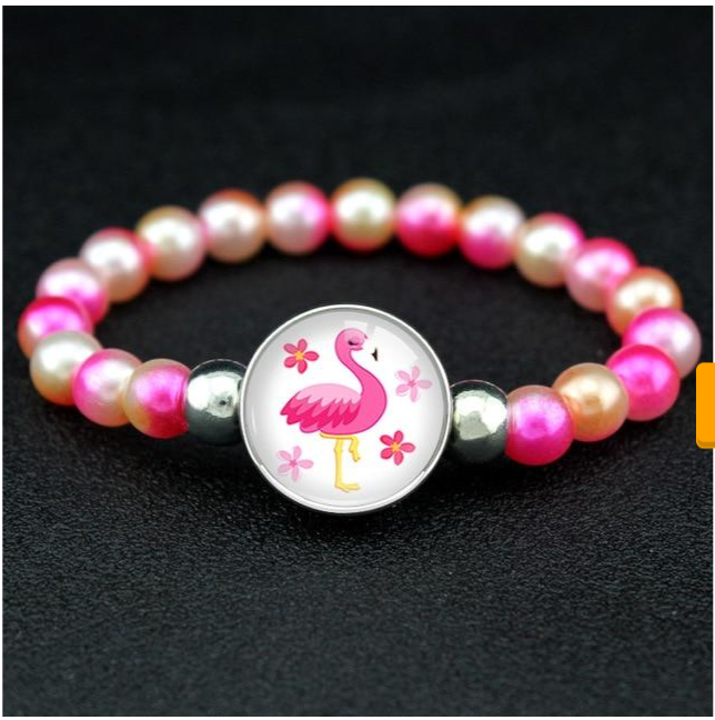 Colorful Unicorn Bead Bracelet