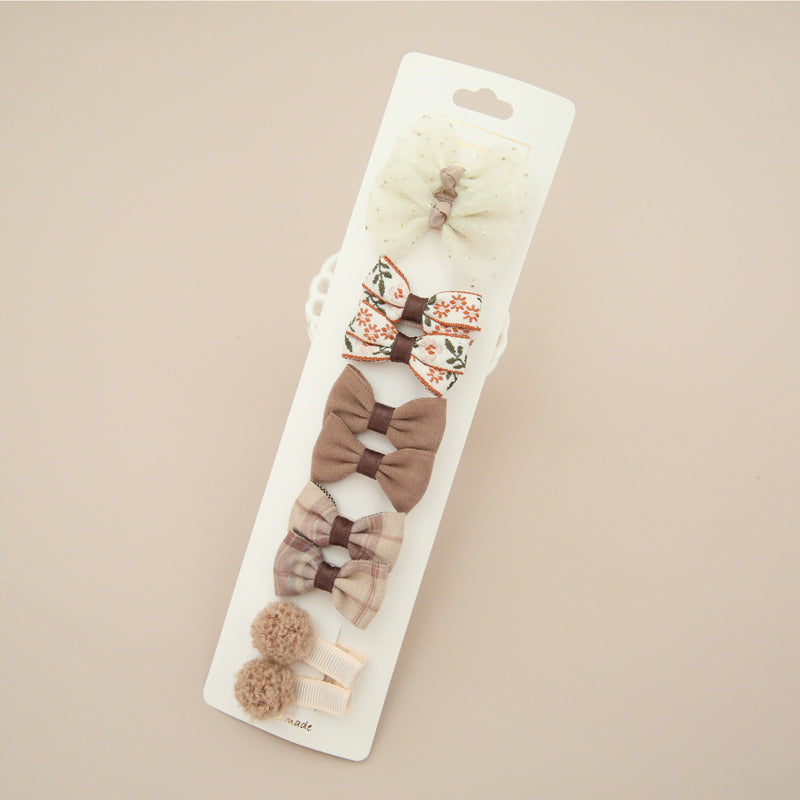 Wholesale Children's Hair Accessories - 10 Bow Clips Set